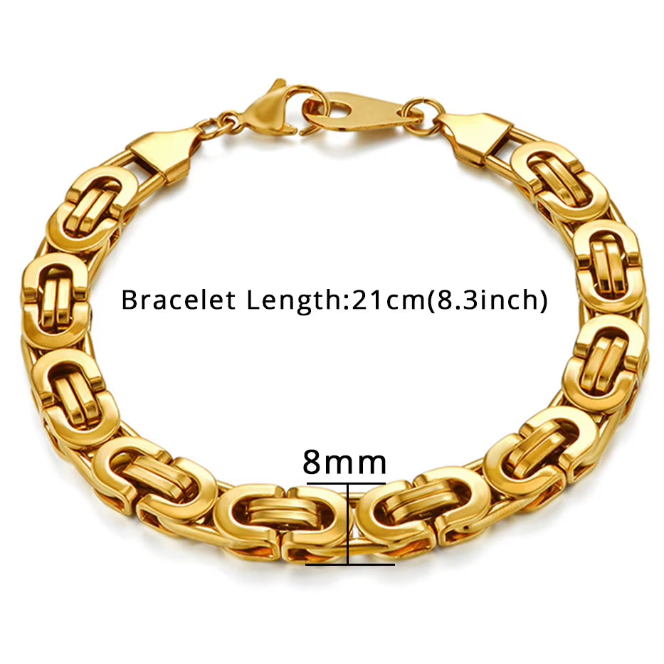 Bracelet Homme Maille Cubaine Acier 316L