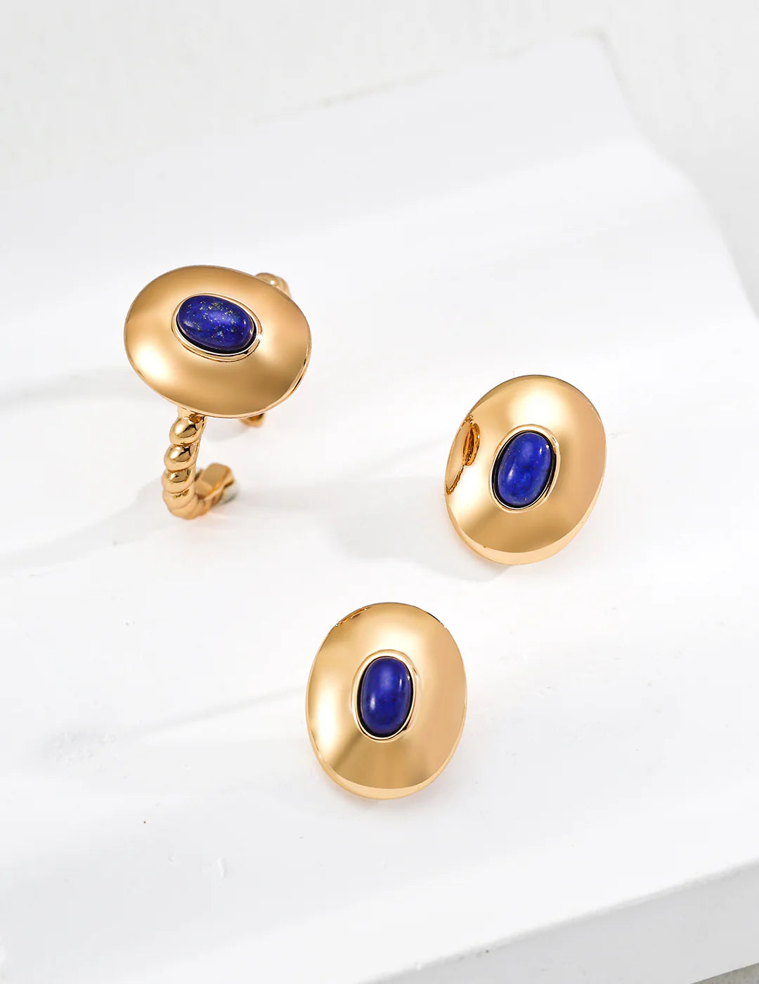 Bague Onyx & Lapis-Lazuli