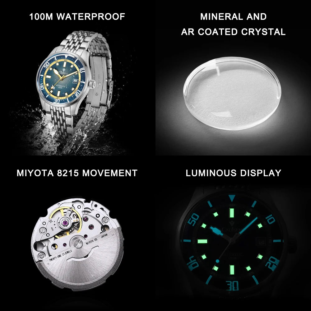 Montre Automatique Cadisen Miyota 8215 Homme
