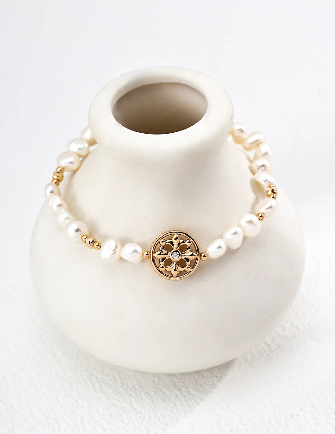 Bracelet Perles & Médaillon