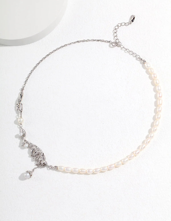 Collier Plume & Perles