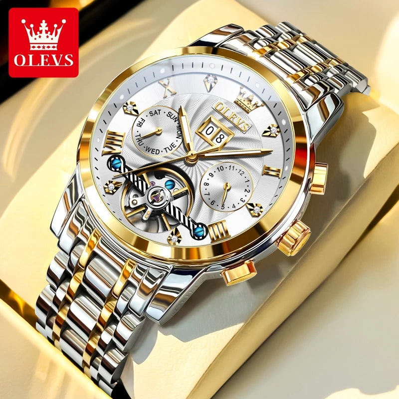 Montre Automatique OLEVS 9910 Double Calendrier Homme