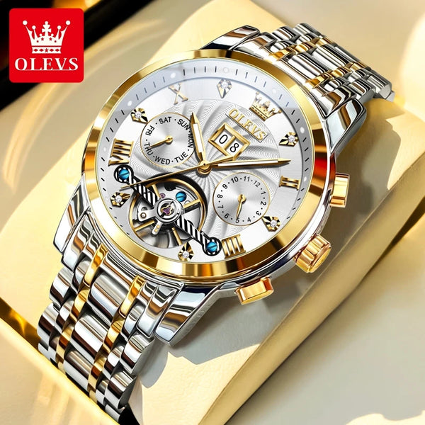 Montre Automatique OLEVS 9910 Double Calendrier Homme