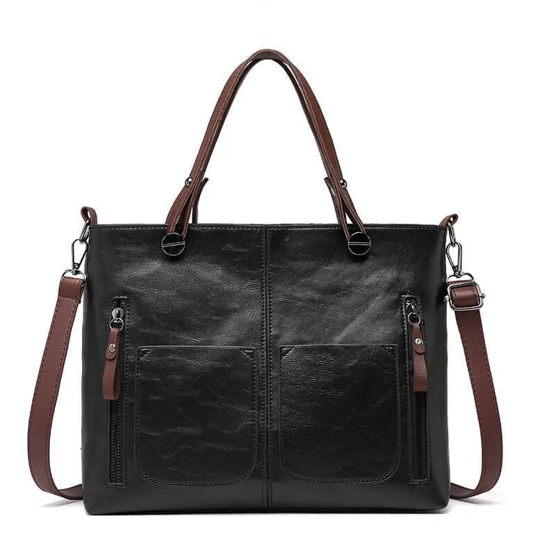 Sac Cabas Vintage Deux Poches