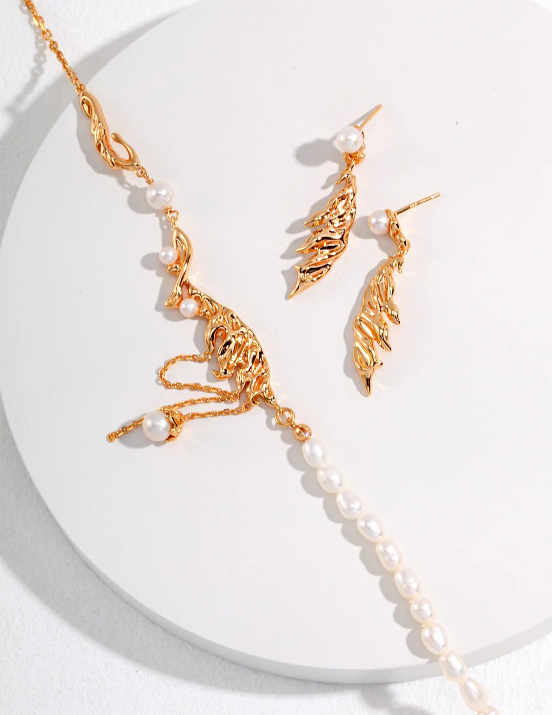 Collier Plume & Perles