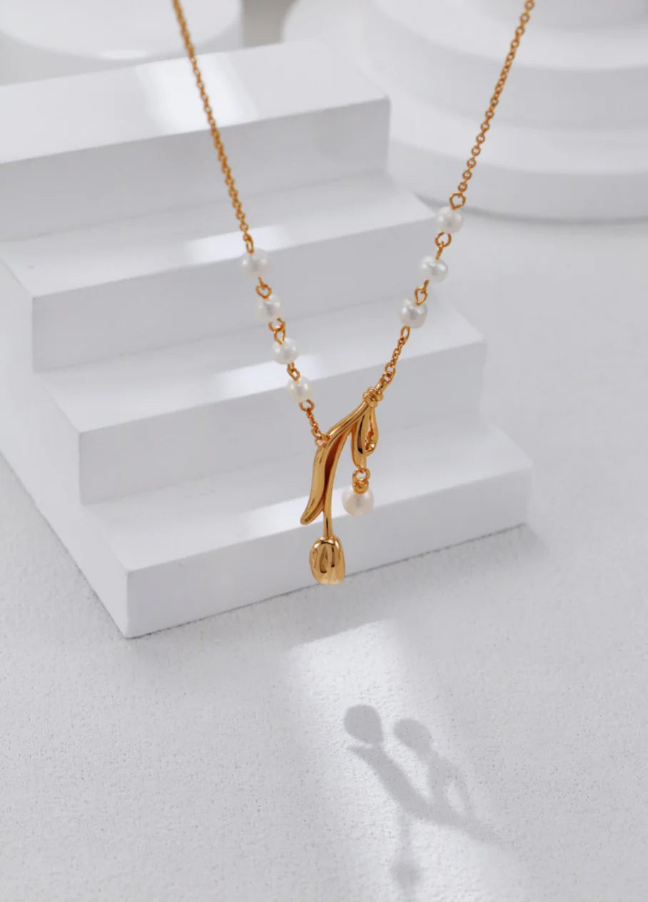 Collier Tulipe & Perles