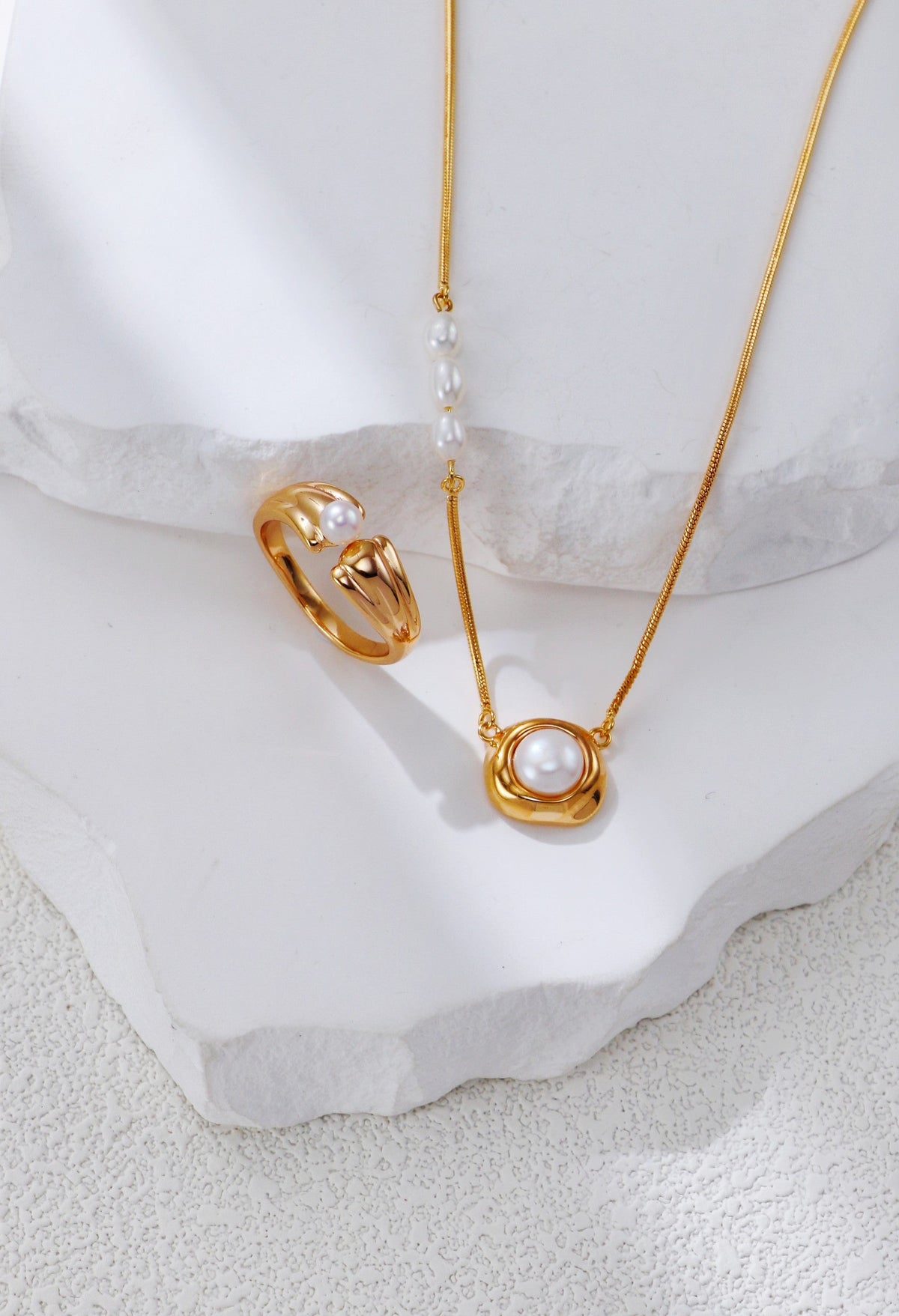 Bague Perle Ouverte